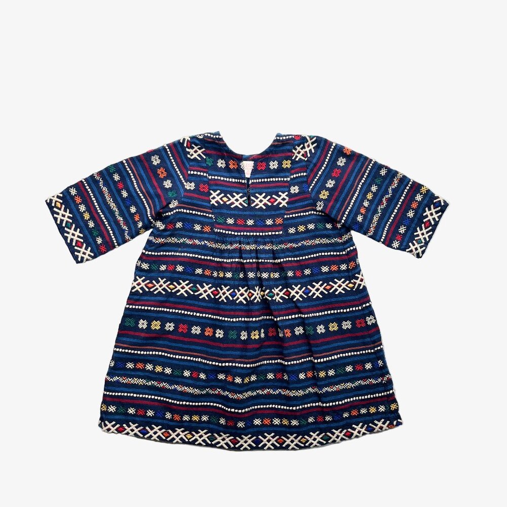 Pink Chicken – Embroidered Dress (Size 2–3 Years)